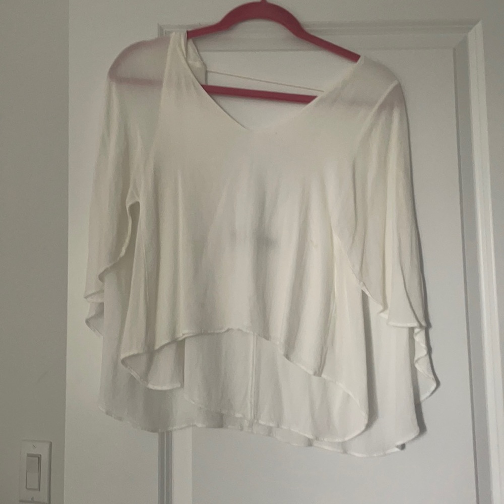 Zara White flowy top